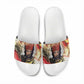 Amunet Slide Sandals with Egyptian Queen Portrait Ancient Mythology