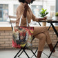 Amunet Tote Bag with Egyptian Queen Portrait Ancient Mythology