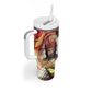 Amunet Tumbler With Handle with Egyptian Queen Portrait Ancient Mythology