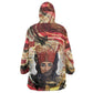 Amunet Wearable Blanket Hoodie with Egyptian Queen Portrait Ancient Mythology