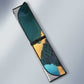 Amunet Ancient Temple Egyptian Auto Sun Shade with Golden Serpent Mythology in Teal Tones