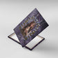 Anput Sacred Urn Canvas Wall Art with Papyrus Flowers Egyptian Guardian in Violet Mist