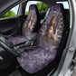 Anput Sacred Urn Car Seat Cover with Papyrus Flowers Egyptian Guardian in Violet Mist