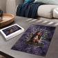 Anput Sacred Urn Puzzle with Papyrus Flowers Egyptian Guardian in Violet Mist