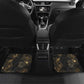 Anput Jackal Mask Car Mats with Full Moon Egyptian Afterlife Symbolism