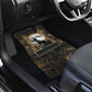 Anput Jackal Mask Car Mats with Full Moon Egyptian Afterlife Symbolism