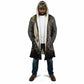 Anput Jackal Mask Cloak with Full Moon Egyptian Afterlife Symbolism