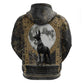 Anput Jackal Mask Hoodie with Full Moon Egyptian Afterlife Symbolism
