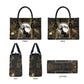 Anput Jackal Mask Leather Bag with Full Moon Egyptian Afterlife Symbolism