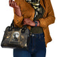 Anput Jackal Mask Shoulder Handbag with Full Moon Egyptian Afterlife Symbolism