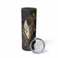 Anput Jackal Mask Skinny Tumbler with Full Moon Egyptian Afterlife Symbolism