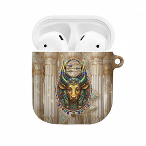 Hathor AirPods Case with Sacred Cow Head Egyptian Fertility Symbolism