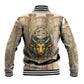 Hathor Baseball Jacket with Sacred Cow Head Egyptian Fertility Symbolism