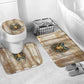 Hathor Bathroom Set with Sacred Cow Head Egyptian Fertility Symbolism
