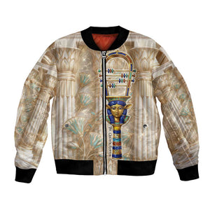 Hathor Bomber Jacket with Sacred Cow Head Egyptian Fertility Symbolism