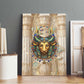Hathor Canvas Wall Art with Sacred Cow Head Egyptian Fertility Symbolism