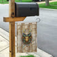 Hathor Garden Flag with Sacred Cow Head Egyptian Fertility Symbolism