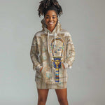 Hathor Hoodie Dress with Sacred Cow Head Egyptian Fertility Symbolism