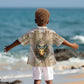 Hathor Kid Hawaiian Shirt with Sacred Cow Head Egyptian Fertility Symbolism