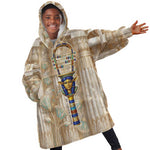 Hathor Kid Wearable Blanket Hoodie with Sacred Cow Head Egyptian Fertility Symbolism
