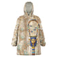 Hathor Kid Wearable Blanket Hoodie with Sacred Cow Head Egyptian Fertility Symbolism