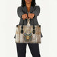 Hathor Leather Bag with Sacred Cow Head Egyptian Fertility Symbolism