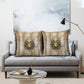 Hathor Pillow Cover with Sacred Cow Head Egyptian Fertility Symbolism