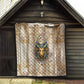 Hathor Quilt with Sacred Cow Head Egyptian Fertility Symbolism
