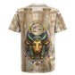 Hathor Rugby Jersey with Sacred Cow Head Egyptian Fertility Symbolism