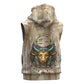 Hathor Sleeveless Hoodie with Sacred Cow Head Egyptian Fertility Symbolism