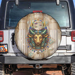 Hathor Spare Tire Cover with Sacred Cow Head Egyptian Fertility Symbolism