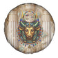 Hathor Spare Tire Cover with Sacred Cow Head Egyptian Fertility Symbolism