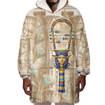 Hathor Wearable Blanket Hoodie with Sacred Cow Head Egyptian Fertility Symbolism