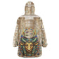 Hathor Wearable Blanket Hoodie with Sacred Cow Head Egyptian Fertility Symbolism