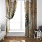 Hathor Window Curtain with Sacred Cow Head Egyptian Fertility Symbolism