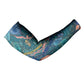 Hathor Golden Sacred Heart Egyptian Arm Sleeves with Gemstone Pattern in Turquoise Theme