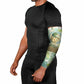 Heqet Nile Ankh Symbol Arm Sleeves Egyptian Lotus Motif in Watercolor Life Theme