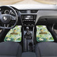 Heqet Nile Ankh Symbol Car Mats Egyptian Lotus Motif in Watercolor Life Theme