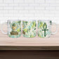 Heqet Nile Ankh Symbol Ceramic Mug Egyptian Lotus Motif in Watercolor Life Theme