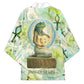 Heqet Nile Ankh Symbol Kimono Egyptian Lotus Motif in Watercolor Life Theme