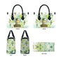 Heqet Nile Ankh Symbol Leather Bag Egyptian Lotus Motif in Watercolor Life Theme