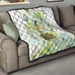 Heqet Nile Ankh Symbol Quilt Egyptian Lotus Motif in Watercolor Life Theme