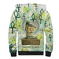 Heqet Nile Ankh Symbol Sherpa Hoodie Egyptian Lotus Motif in Watercolor Life Theme