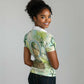 Heqet Nile Ankh Symbol Women Polo Shirt Egyptian Lotus Motif in Watercolor Life Theme