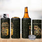 Heqet Ornate Frog Egyptian 4 in 1 Can Cooler Tumbler with Hieroglyphic Backdrop in Creation Theme