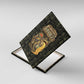 Heqet Ornate Frog Egyptian Canvas Wall Art with Hieroglyphic Backdrop in Creation Theme