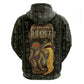Heqet Ornate Frog Egyptian Hoodie with Hieroglyphic Backdrop in Creation Theme