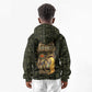 Heqet Ornate Frog Egyptian Kid Hoodie with Hieroglyphic Backdrop in Creation Theme