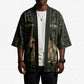 Heqet Ornate Frog Egyptian Kimono with Hieroglyphic Backdrop in Creation Theme