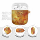 Ra Egyptian AirPods Case Sun God Eye of Ra Fiery Wings Eternal Source Golden Light